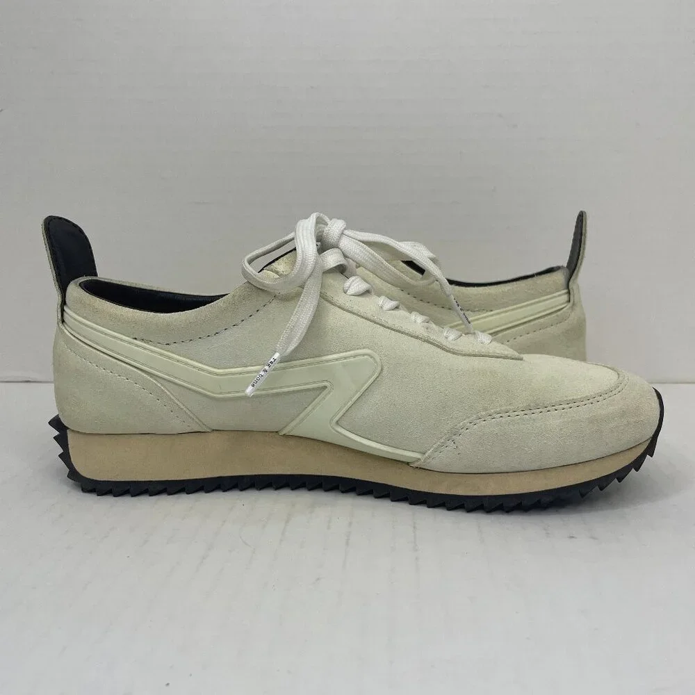 Rag Bone Retro Runner Athletic Shoes Womens Size US 9.5 EU 39.5 Cream Sneakers